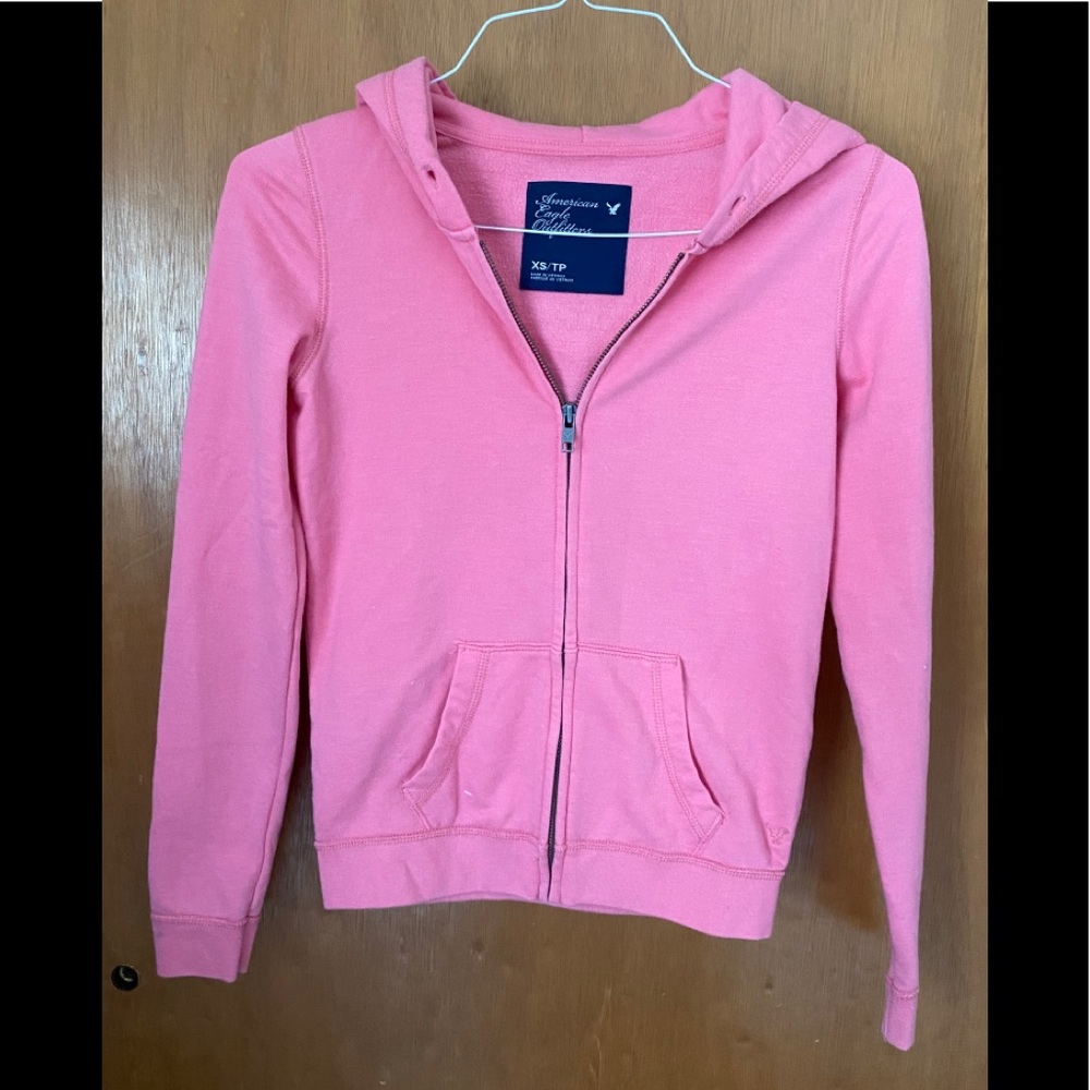American Eagle Zipper Hoodie Sweatshirt